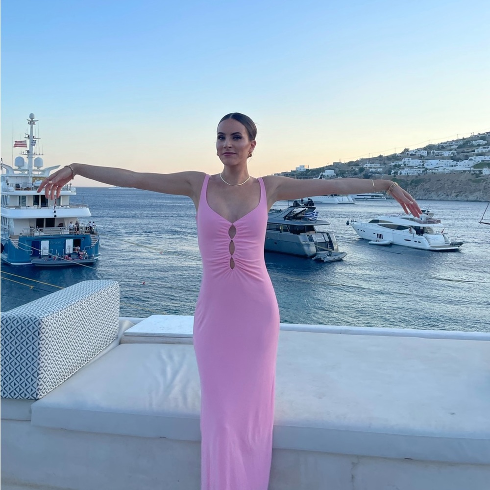 Pink Zara Midi Dress xs